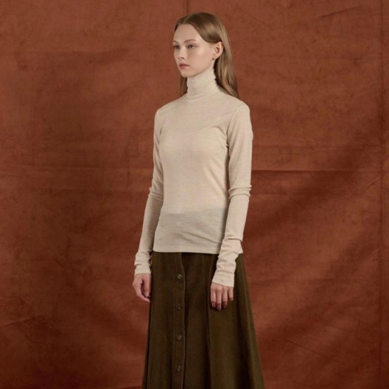 Bcbg Turtleneck Wool Sleeve Jersey B5w9x440