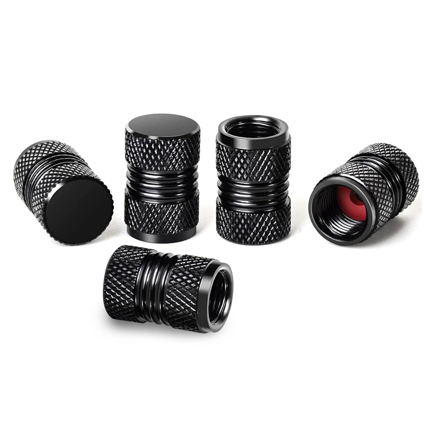 

Aicosineg Tire Air Valve Cap Aluminum Alloy (Black, 5 Pack) High Strength Lightweight Aluminum black чёрный