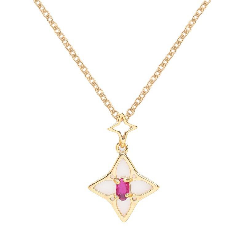 Four-Pointed Star Necklace, Women'S Light Luxury, High-End Versatile Temperament, The Same Jewelry