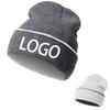 Men Women Unisex Knitted Beanie Hats Winter Soft Warm Skull Cap Fashion Outdoor Casual 3D Embroidery Beach Custom Logo 100%