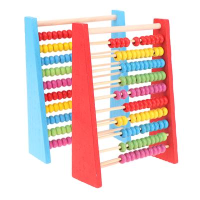 Hölzernes Abakus-Kind-Mathe-pädagogisches Lernspielzeug, Rechner, Perlenzählen, Kinderspielzeug