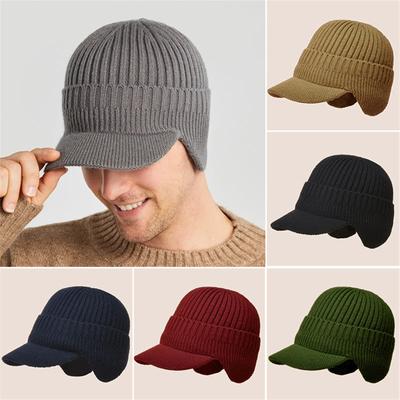 Outdoor Riding Elastic Warm Ear  Knitted Hat Winter Outdoor Warm Ear  Knitted Hat