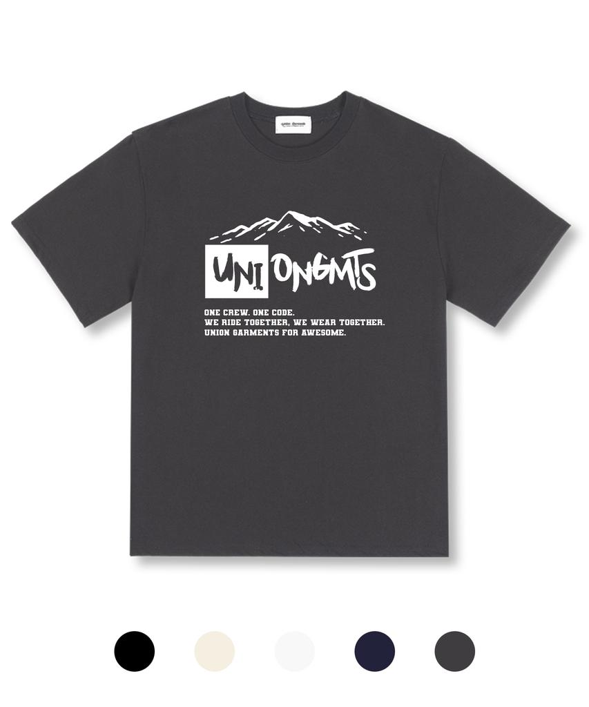 UNION GARMENTS Uni Mountain Oversized Short Sleeve T-Shirt 5 Colors