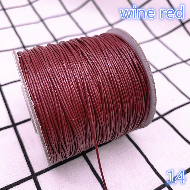 0.5 0.8 1.0 1.5 2.0mm Waxed  Cord Waxed Thread Cord String Strap Necklace Rope Bead DIY Jewelry Making for Bracelet