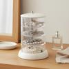 Multi-Layer Jewelry Storage Box Rotatable Rotating Jewelry Box Hair Accessory Holder Space-Saving Tiered Acrylic Organizer