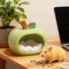 Keramischer Fruchtförmiger Hamsterfutterspender, Höhlenartige Möbel, Versteck für Kleintiere, Nest
