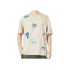 Puma American Retro Letter Logo Print Crew Neck Short Sleeve Drop Shoulder T-Shirt Unisex Tops Light-Khaki 623248-88