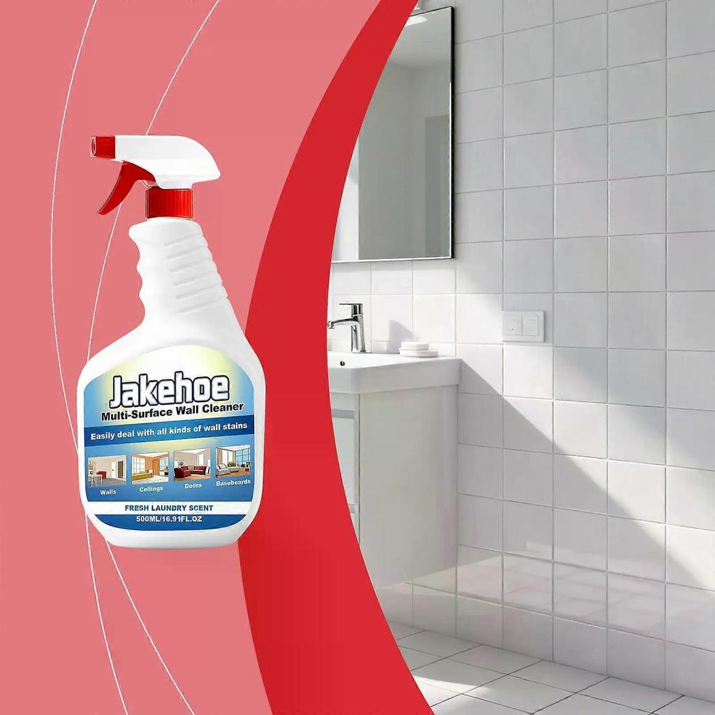 Multi-Surface Wall Cleaner Spray, Gentle Dirt Remover For Kitchen And Bathroom Walls, Fast-Acting Household Cleaning Spray