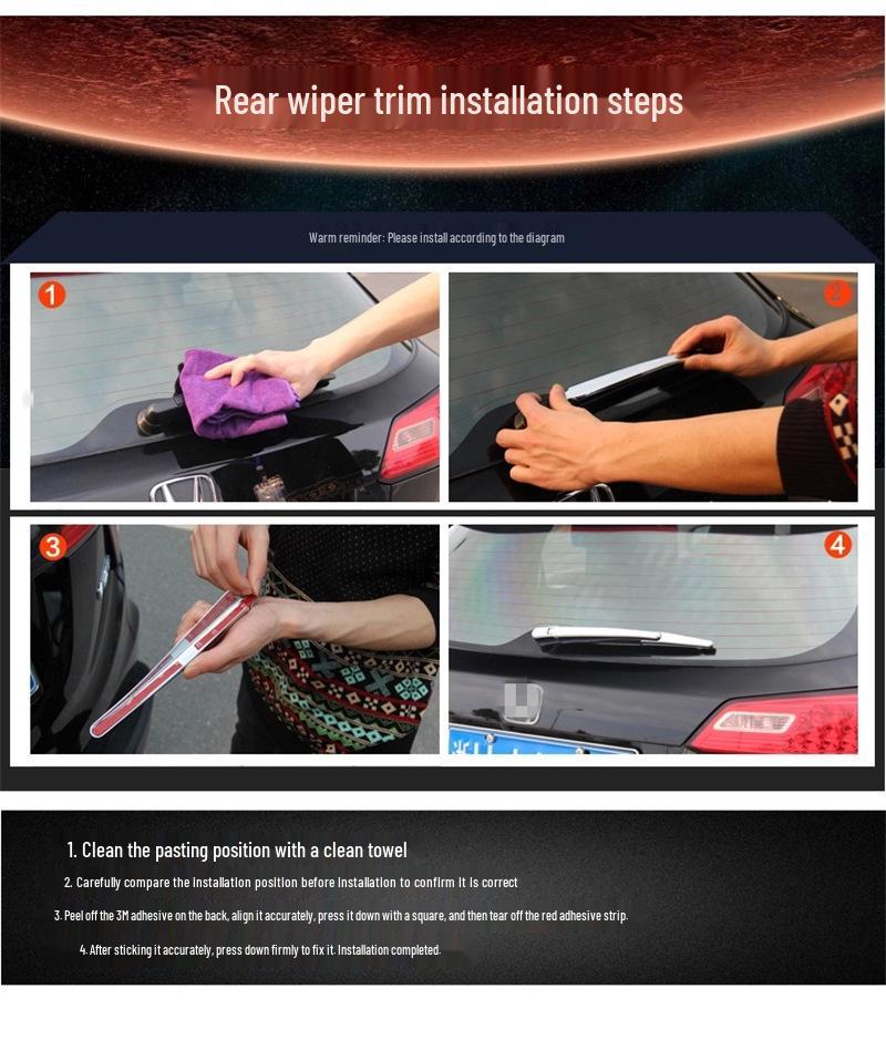 Otai Rear Wiper Trim for 07-18 Lexus LX570: Custom Modification