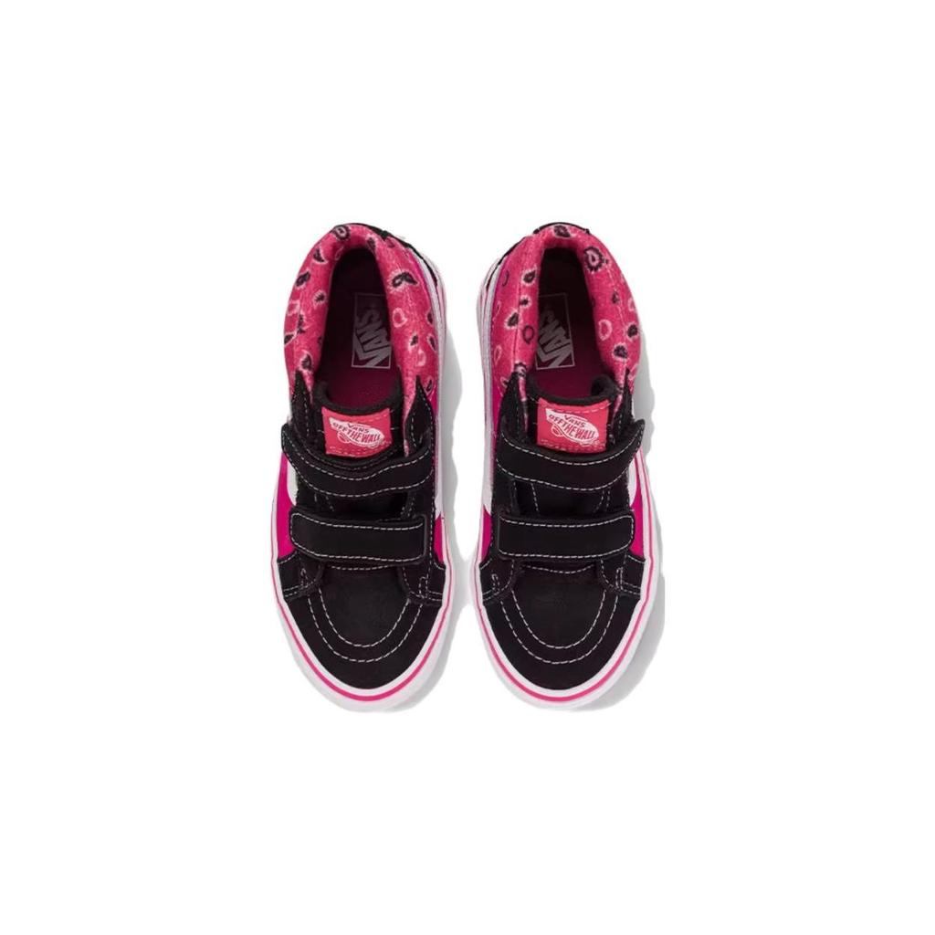 Vans Sk8 Non-Slip Shock Absorbing Durable Mid-Top Kids Skate Shoes Kids Skate Shoes Pink Black VN0A5KROB9P