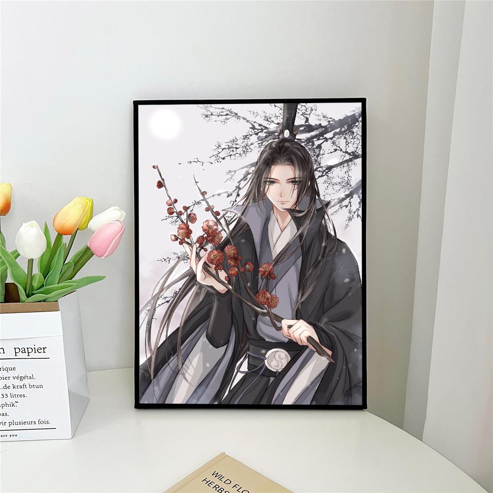 1 szt. Anime G-Grandmaster Mo D-Dao Z-Zu S-Shi M-MDZS Samoprzylepny Plakat Artystyczny Wodoodporna Naklejka Papierowa Dom Bar Pokój Dekoracja Ścienna