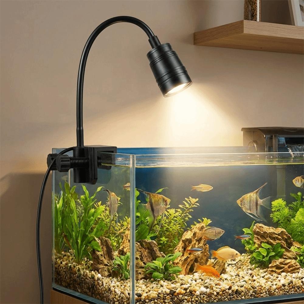 Variable Focus Fish Tank Clip Lamp Aluminum Zinc Zinc Alloy Aquarium Viewing Light South American Fish Tank
