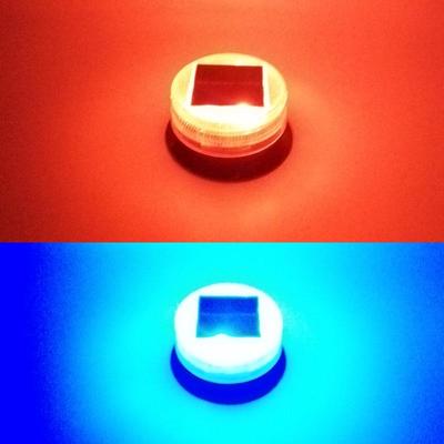 Solar LED Vehicle Strobe Light: Construction Safety Red/Blue Warning Flashers