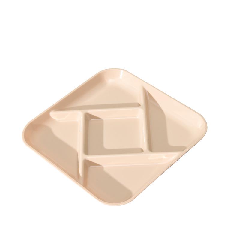 

Wheat Straw Round & Square Snack Dish Set: Candy, Nut, Fruit & Pastry Compartments