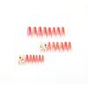 24Pcs/Set Quick Nails Long Maple Leaf False Nials Sticker Wearable Waterproof Manicure Finished Nails