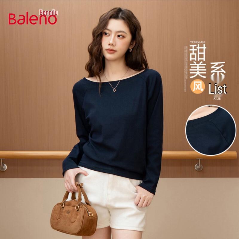 Baleno Women s Oblique Shoulder Long Sleeve Top M