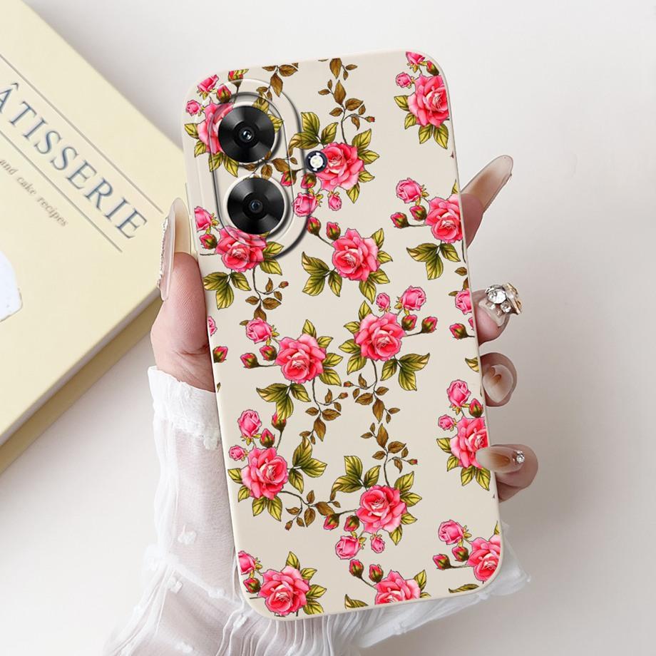 For Realme Note 60 Case Cover Realme Narzo N61 Soft Silicone TPU Flower Butterfly Girly Fashion Painting Realme Note60 Funda