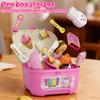 Simulation Food Feeding Toys With Storage Box Bento Hamburger Ice Cream Food Toy Set Dollhouse Kitchen Toys Kid Birthday Gifts