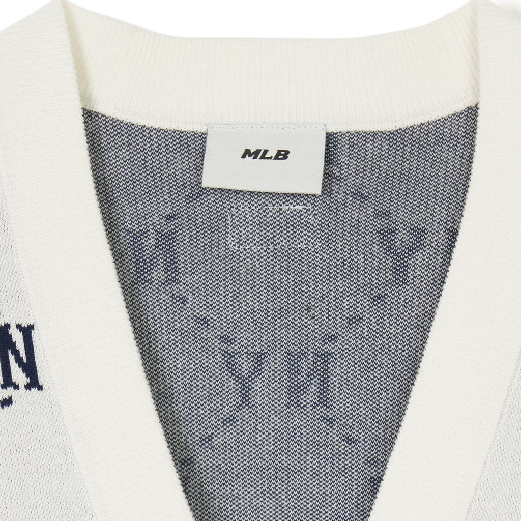 New MLB Knitwear Unisex Cream 3AKCM0241-50CRS