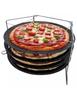Zestaw 4 form do pizzy 32cm ze stelażem KINGHOFF KH-1553