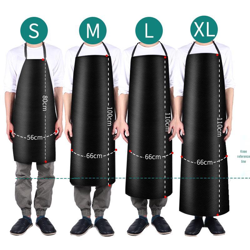 Industrial Waterproof & Oilproof PVC Leather Kitchen Waist Apron