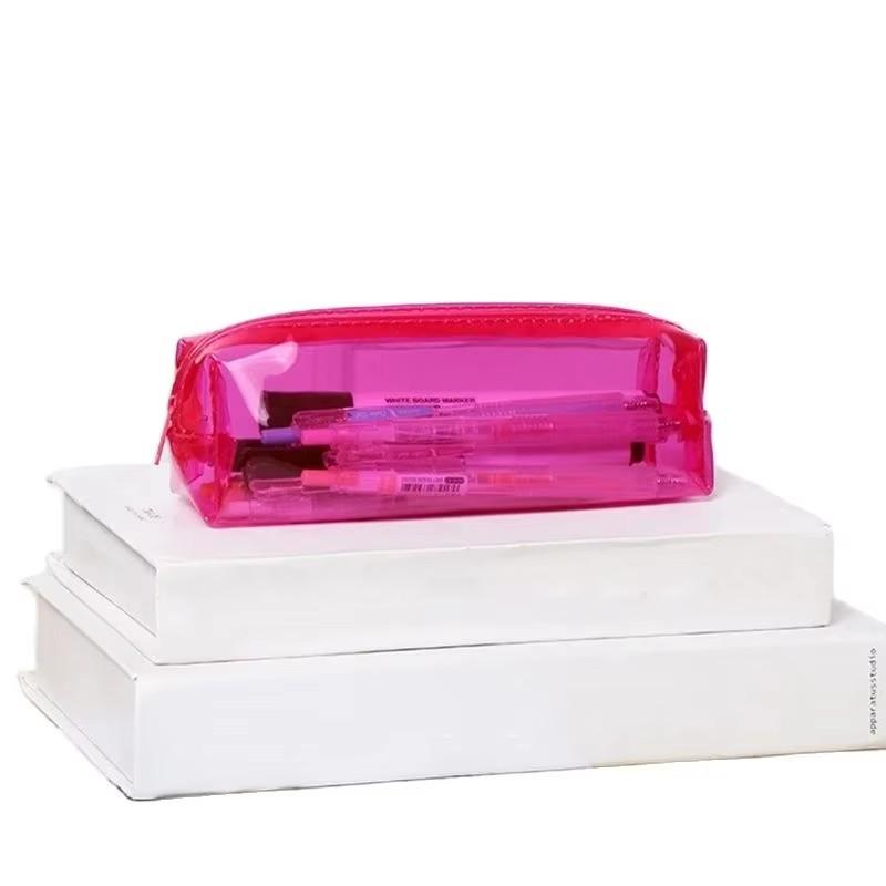 1PCS Pencil Storage Bag Student Colorful Stationery Storage Bags Gift Stationery Multi-Function Large-Capacity Zipper Bag