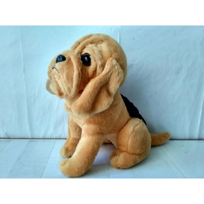 Lovely Squatting Dog 28cm Shai Pei Plush Toy Dog Soft Doll Kids Toy Birthday Gift