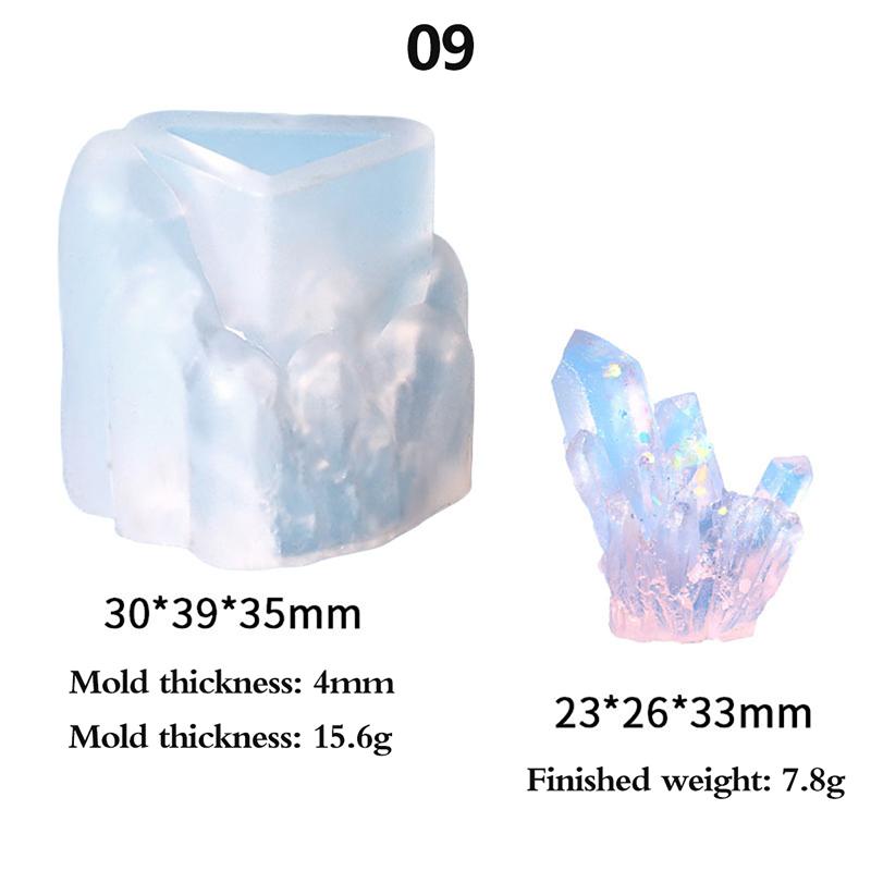 

Кластерная форма «сделай сам», эпоксидная смола, украшение, рокарий, сосулька, свеча, силикон