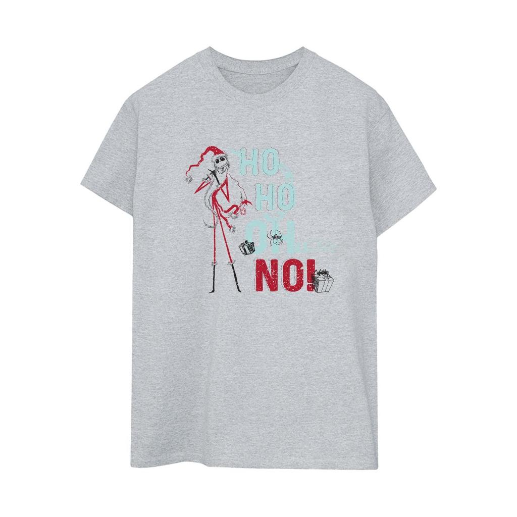 Disney Damen/Damen The Nightmare Before Christmas Ho Ho No Baumwolle Boyfriend T-Shirt