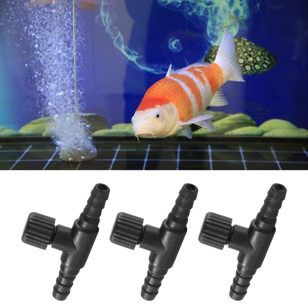 Practical-30 Pieces 2-Port Fish Tank Valve Plastic Air Pump Control Valve Aquarium T-Shaped Control Valve