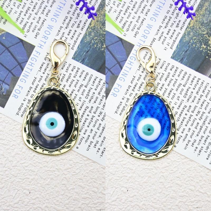 Creative Turkish Evil Eye Pendant Keychain Resin Exquisite Backpack Pendant Hanging Decoration Accessories Gifts