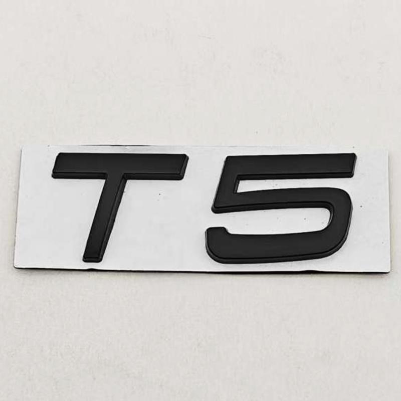 3D Metal Emblem for Car T5 T6 AWD Logo Rear Trunk Adhesive for Volvo S90 S60 V90 V60 XC90 XC60 T6 T5 AWD Accessories