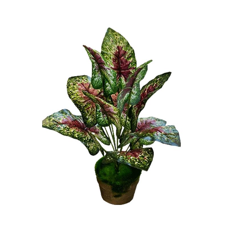 Nordic Monstera Artificial Plants - 12 Heads for Indoor/Outdoor Decor, Wall Art, and Landscaping