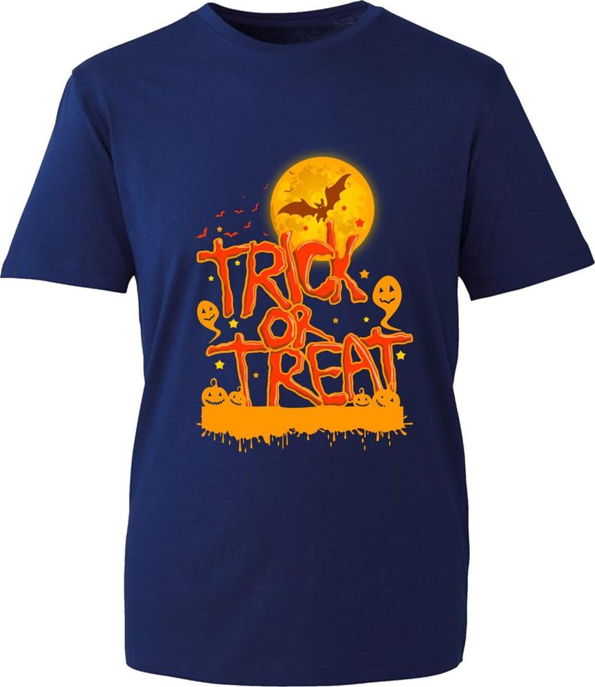Trick Or Treat Halloween Tshirt Scary Horror Nightmare Pumpkin Ghost Spooky Top S