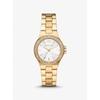 Mini Lennox Pavé Gold-Tone Watch MK7278