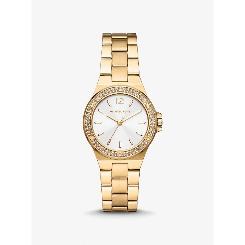 Мини-часы Michael Kors Lennox с паве, золотистый тон, MK7278 золотой