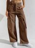 Damen Low Rise Cargo Jeans Gerade Beine Mehrere Taschen Denim Hosen Gewaschen Nicht Elastisch Lässige Lange Hosen