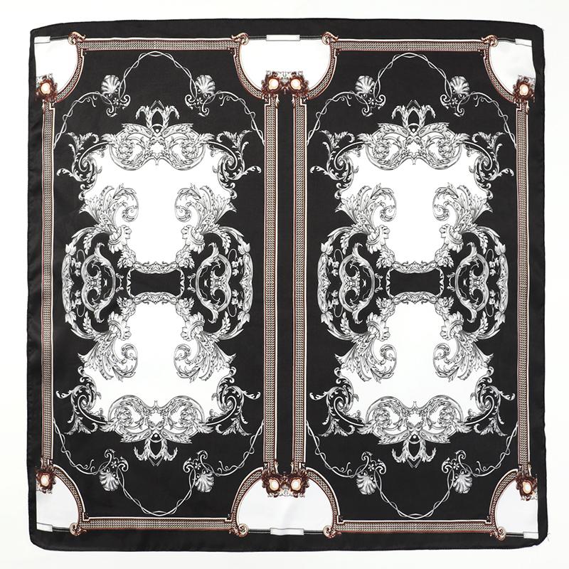 Luxury Silk Square Scarf For Women, Printed Horse, Hijab, Fashion Envelopes, Female Scarf 70x70cm, Girl's Band Handkerchief