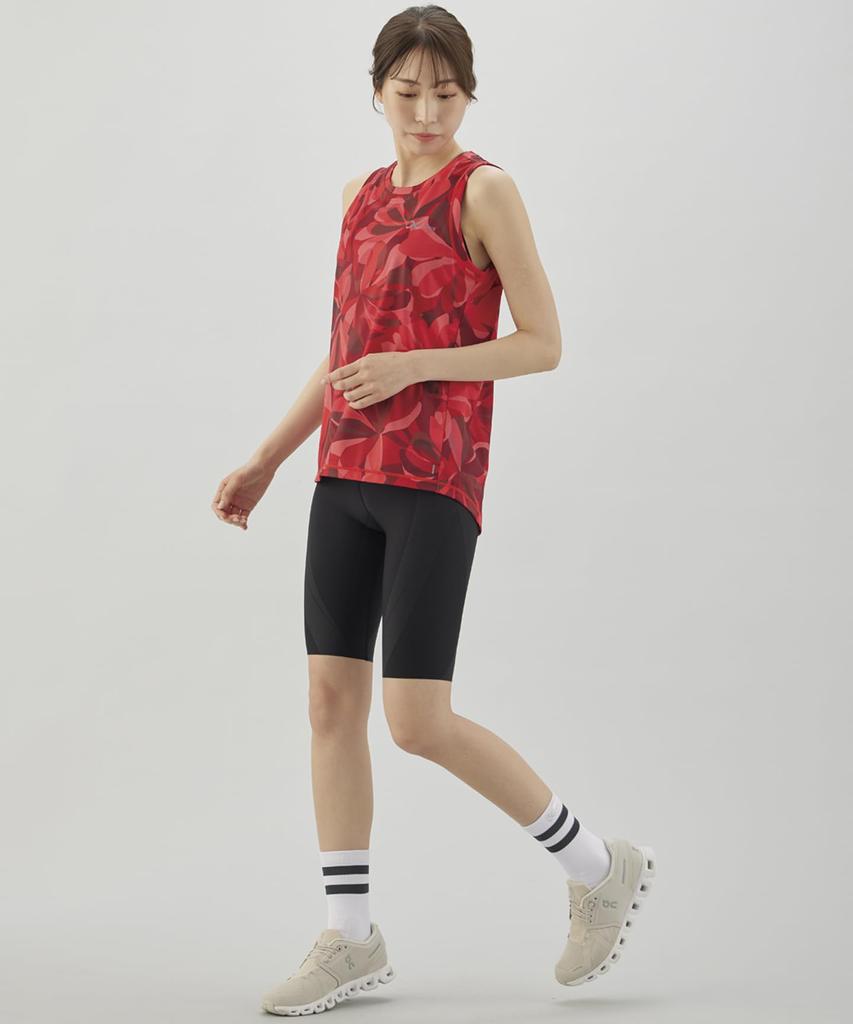 Lightweight Running Sleeveless Tank EN CW-X/Wacoal Women's Shirt, Top, U-Neck, Moisture-Wicking, Quick-Drying (Main Body), DLY150, Women's,