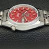 BRUKT SEIKO 5 AUTOMATISK HERREKLOKKE LAGET I JAPAN RØD SKIVE CUSTOM a440133-2 QV90-a440133