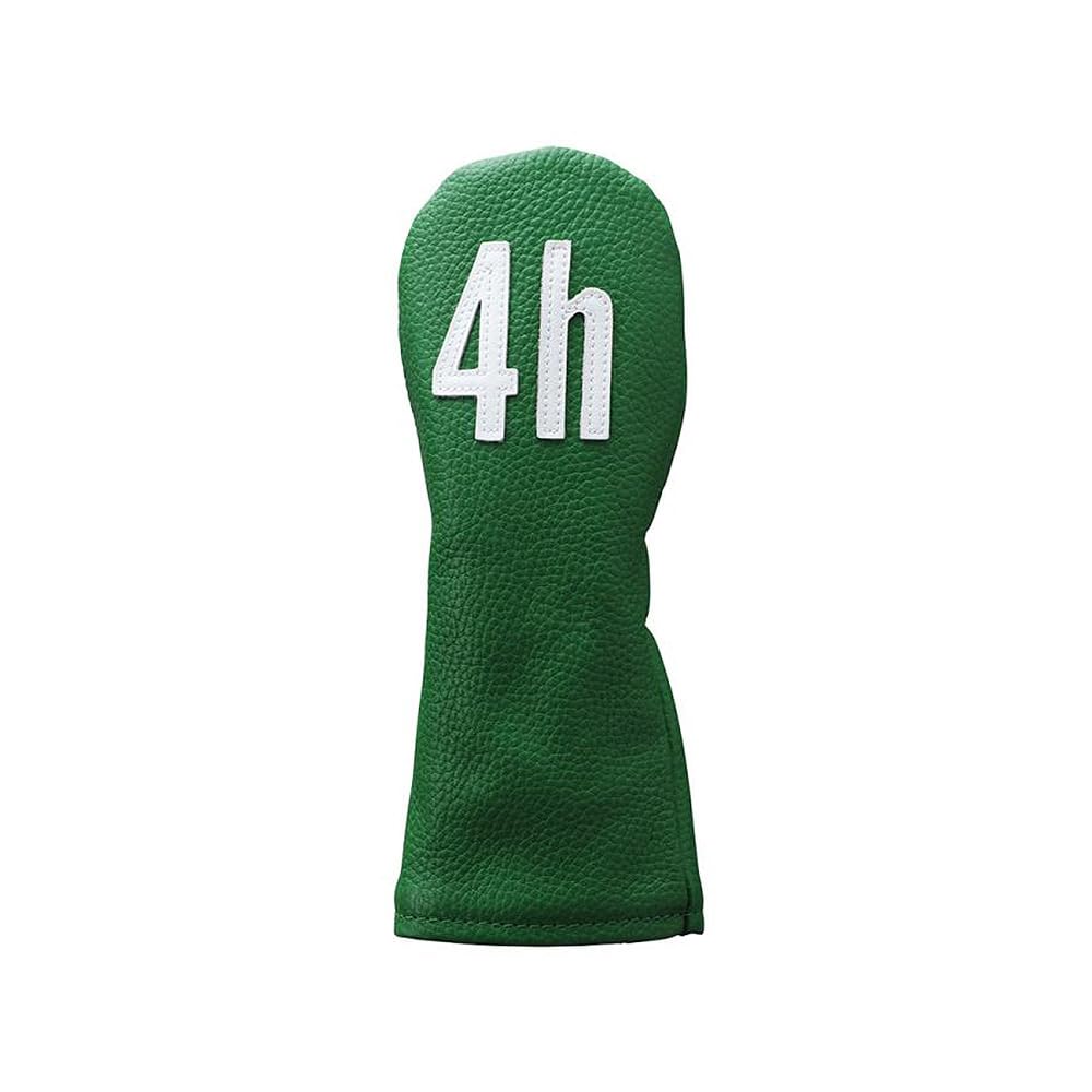 

Leather head cover number HC1122 UT#4 green