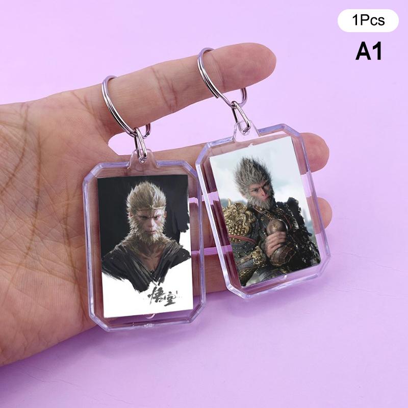 

Black Myth Wukong Game Peripheral Keychain Two-Sided Acrylic Bag Pendant Decoration Stereoscopic Earphone Bag Accessories
