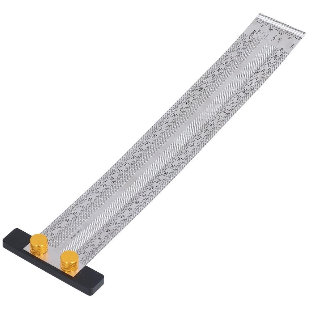 200mm T-Rule Hole Ruler Tshaped Marking Scale Portable Scribing Tool Precision Layout