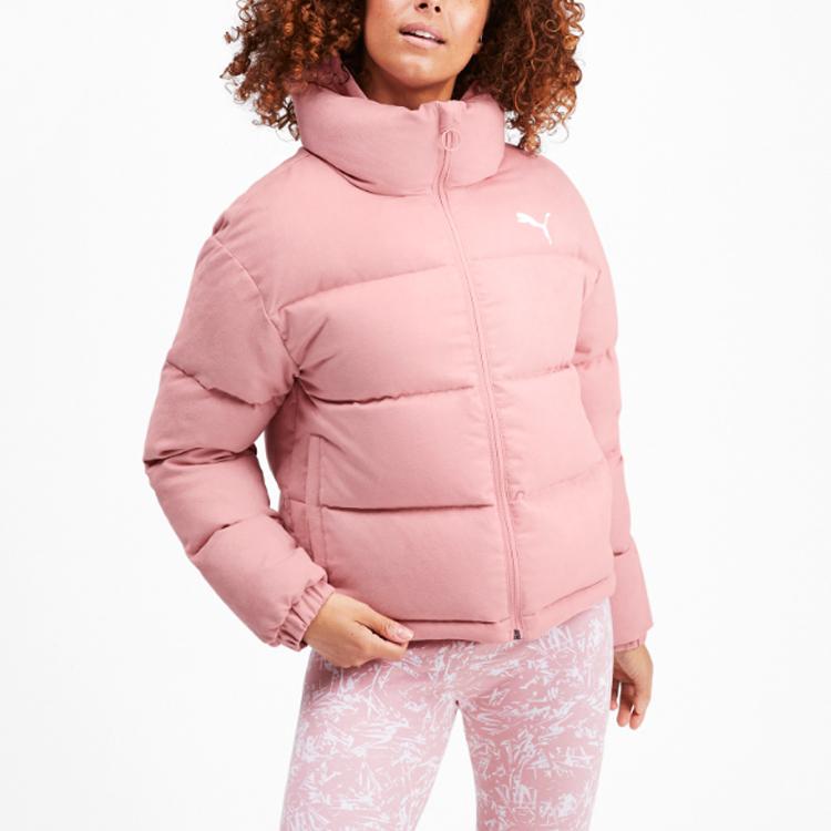 Puma Warm Stand Collar Down Jacket Women Outerwear Newlywed-Pink 580970-14