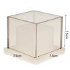 High Quality Plastic Hollow Center Square Cube Candle Making Mold Soap Mould Handmade Aromatherapy Scented Candle Making Tools