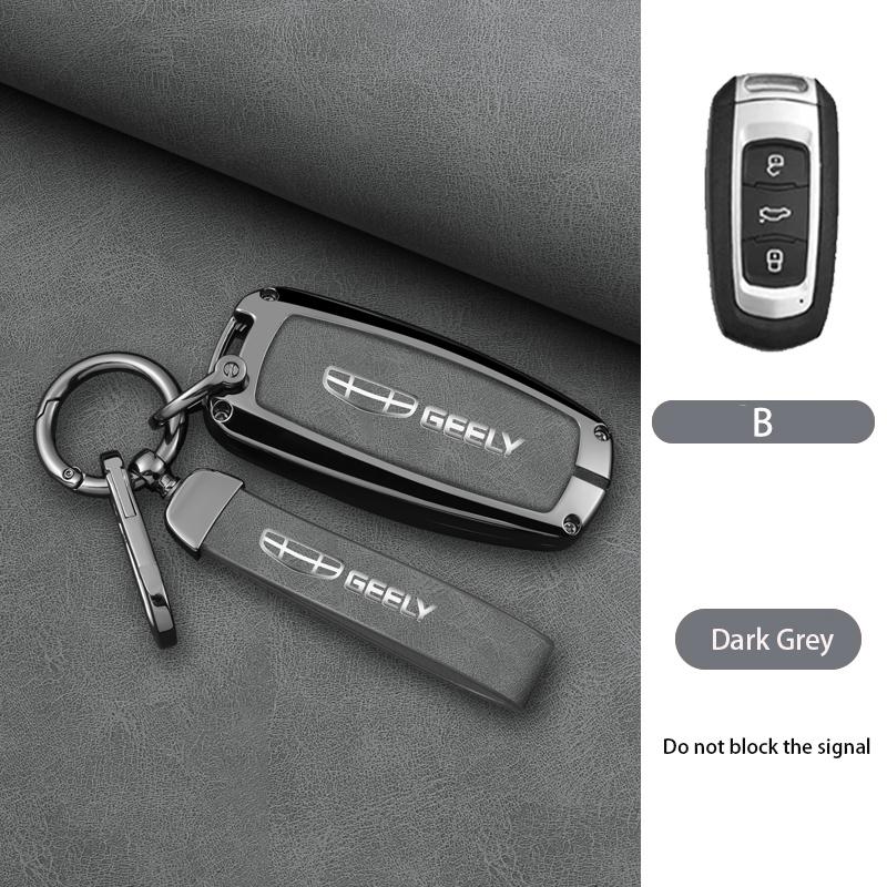 Zinc Alloy Auto Key Fob Cover Case Housing Fit For Geely Emgrand X7 Gs Gx3 Gt Gc9 Ec7 Gc715 Ec718 Englon Sc3 Atlas Pro Keyless Auto Accessories