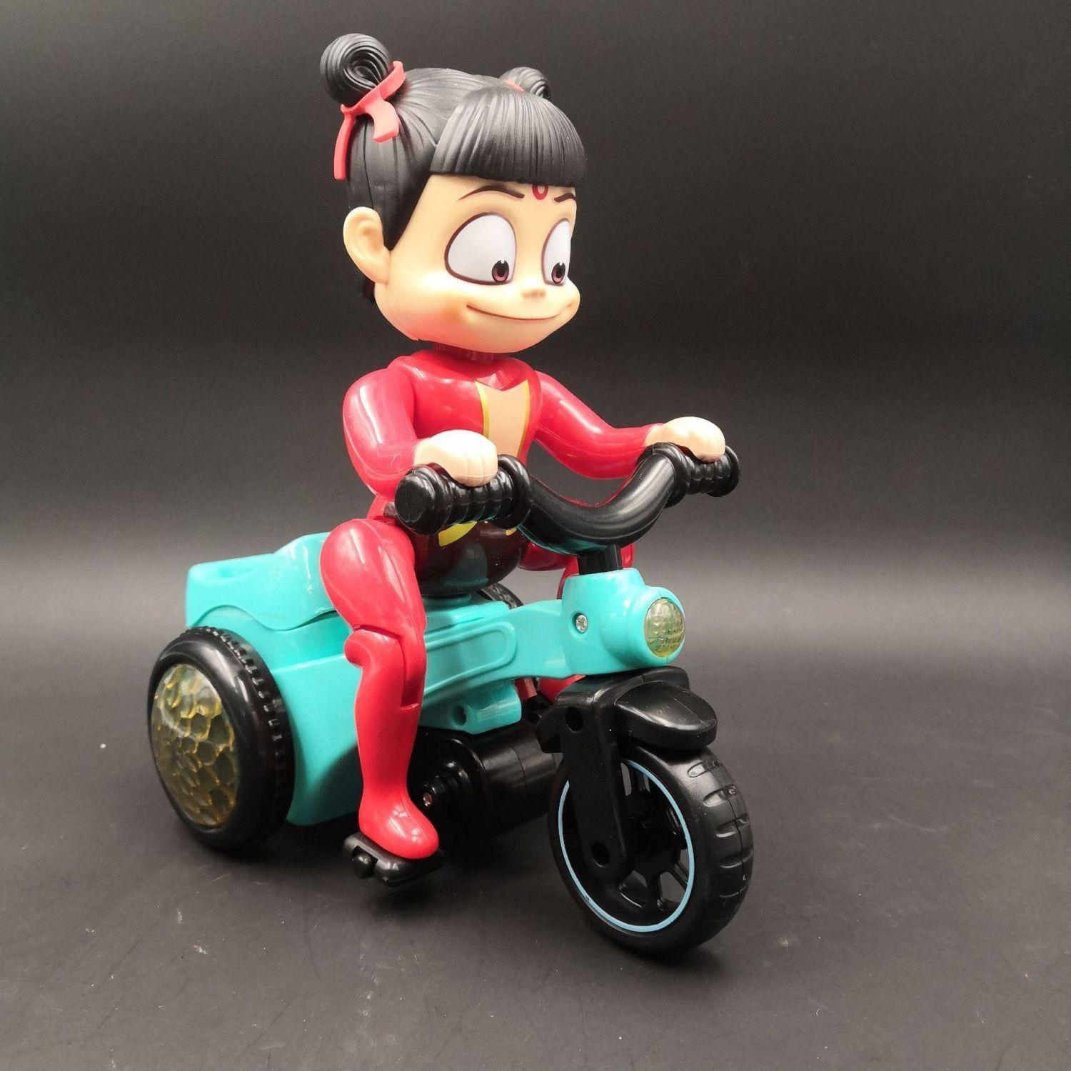 

Трюковой электрический трехколесный велосипед Nezha для детей - Вращающийся и ходящий дизайн для мальчиков и девочек Nezha Tricycle