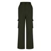Womens Trendy Casual Streetwear Baggy Cargo Pants With Pockets Wide Leg Trousers Loose Overalls Long Pants