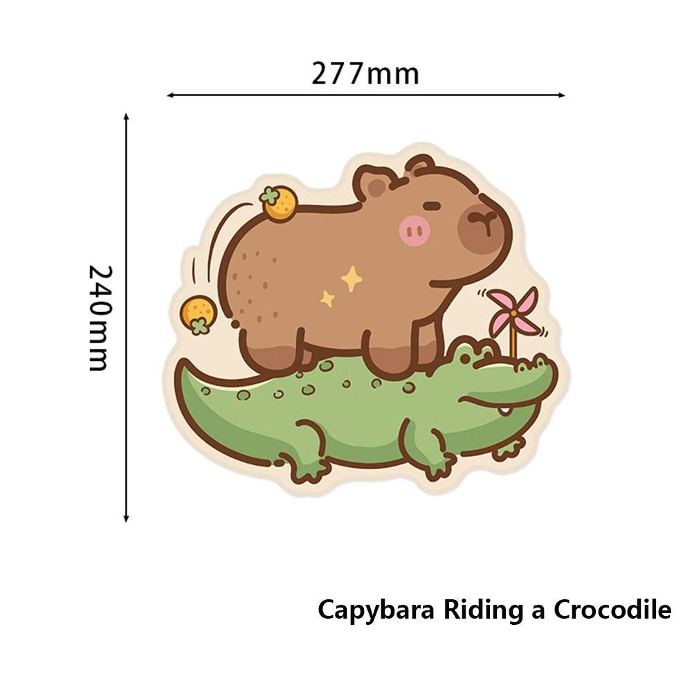 

New Rubber Capybara Mouse Mat Non-slip Soft Cartoon Mouse Pad Non-slip Desk Pads