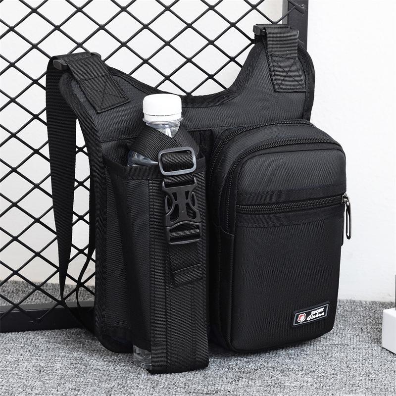 

Solid Color Urban Minimalist Men s Crossbody Commuter Backpack with Multi-Layer Design and Large Capacity. 21*6*27 cm чорний